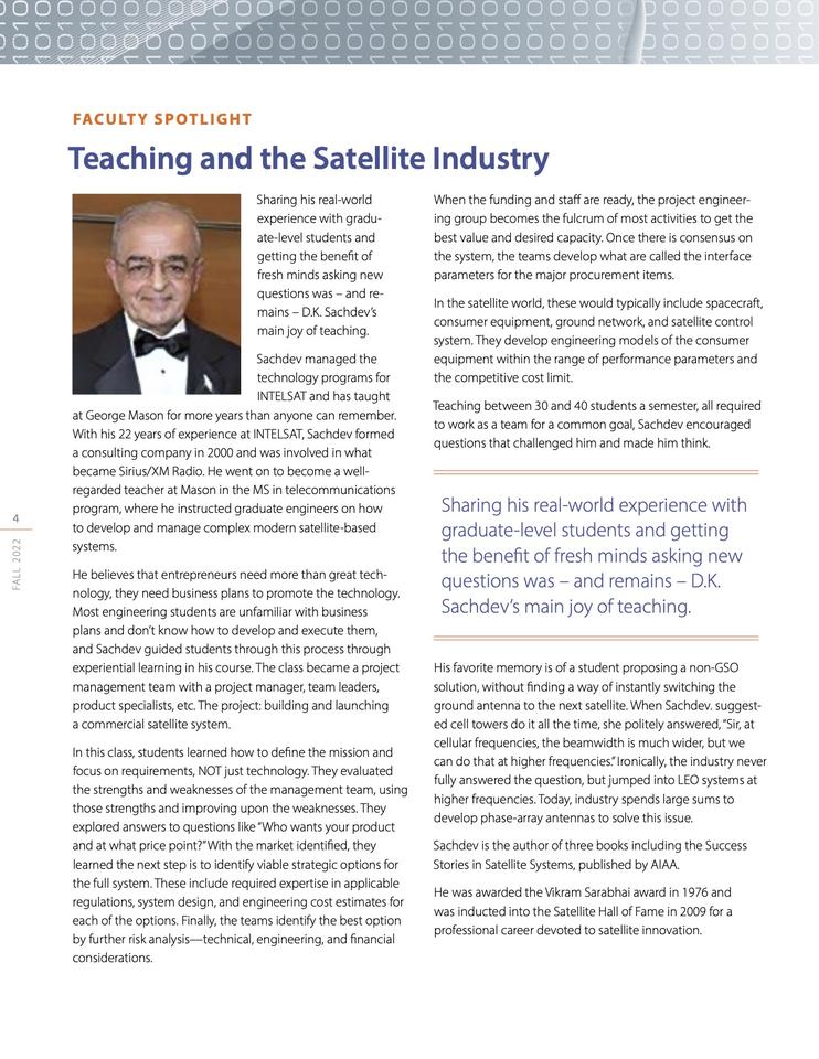 Newsletter for Department of Electrical and Computer Engineering, George Mason University 